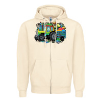 Autism Farm Tractor Zipper Hoodie | Teevron