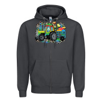 Smoke Autism farm tractor Zipper Hoodie - CowGirlArtShop