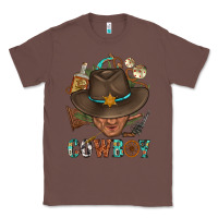 Chestnut Western Cowboy Portrait With Cactus Classic Tee - BundleAndBundleShop