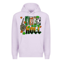 Lilac St. Patrick's Luck and roll Premium Hoodie - OliviaCreatesArt