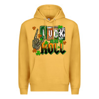 Mustard St. Patrick's Luck and roll Premium Hoodie - OliviaCreatesArt
