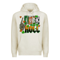 Oatmeal Heather St. Patrick's Luck and roll Premium Hoodie - OliviaCreatesArt