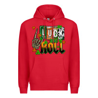 Red St. Patrick's Luck and roll Premium Hoodie - OliviaCreatesArt