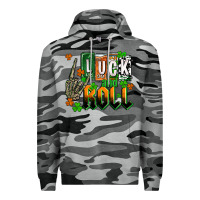 Slate Camo St. Patrick's Luck and roll Premium Hoodie - OliviaCreatesArt