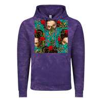 Cloud Purple Messy Bun Mom And Cross With Leopard Patterns Vintage Hoodie - BundleAndBundleShop