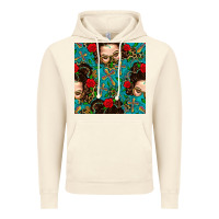 Vintage Artic Messy Bun Mom And Cross With Leopard Patterns Vintage Hoodie - BundleAndBundleShop