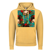 Vintage Mustard Messy Bun Mom And Cross With Leopard Patterns Vintage Hoodie - BundleAndBundleShop