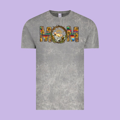 Western Mom With Baby Jesus Vintage Tee Designed By Bundleandbundleshop
