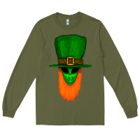 Army Green St. Patrick' Day Gnome Long Sleeve Tee - Bettercallsaul