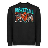 Black Basketball Mom Heavyweight Sweatshirt - NancyCooperArtShop