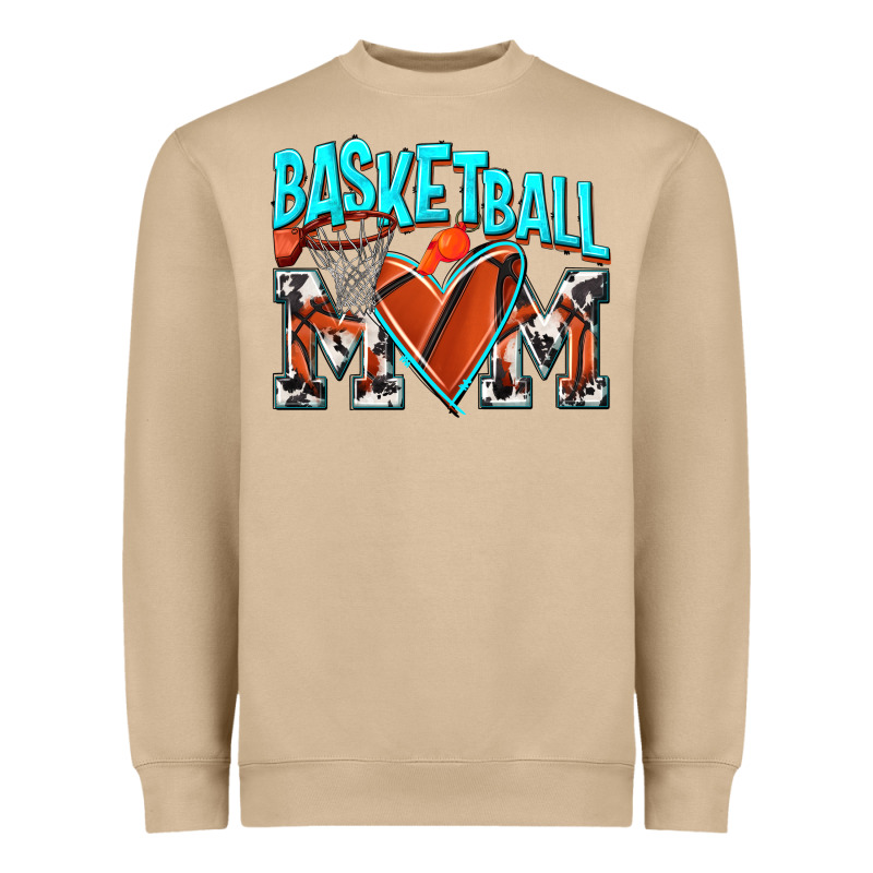 Basketball Mom Heavyweight Sweatshirt by NancyCooperArtShop | Teevron