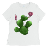 White heart cactus Ladies Tee - Jasminsmagicworld