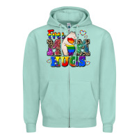 Seafoam pride free mom hugs Zipper Hoodie - CowGirlArtShop