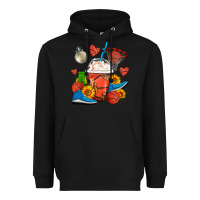 Black Basketball Frappe Coffee Heavyweight Hoodie - FaDigitalArtStudio
