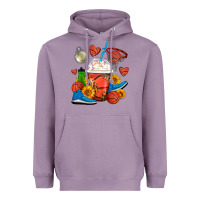 Lavender Basketball Frappe Coffee Heavyweight Hoodie - FaDigitalArtStudio