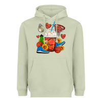 Matcha Basketball Frappe Coffee Heavyweight Hoodie - FaDigitalArtStudio