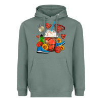Sage Basketball Frappe Coffee Heavyweight Hoodie - FaDigitalArtStudio