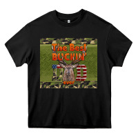 Black Best Bucking Dad Ever Heavy Core Tee - LillyAllenDesigns