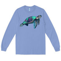 Colony Blue turtle Long Sleeve Tee - RanaPortraitStore