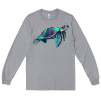 Heather Grey turtle Long Sleeve Tee - RanaPortraitStore
