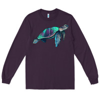 Plum turtle Long Sleeve Tee - RanaPortraitStore
