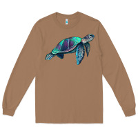 Toasted Coconut turtle Long Sleeve Tee - RanaPortraitStore