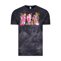 Cloud Black Pink Christmas Coffee Cups Bbs Vintage Tee - BundleAndBundleShop