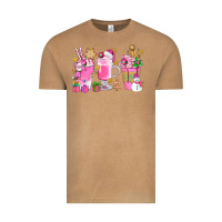 Vintage Camel Pink Christmas Coffee Cups Bbs Vintage Tee - BundleAndBundleShop