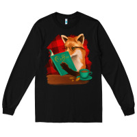 Black Fox with Coffee Long Sleeve Tee - Bettercallsaul