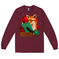 Burgundy Fox with Coffee Long Sleeve Tee - Bettercallsaul