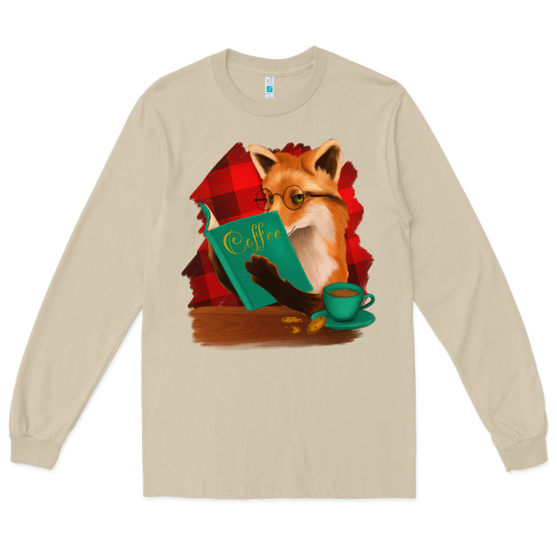 Fox With Coffee Long Sleeve Tee by Bettercallsaul | Teevron