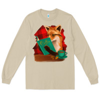 Mushroom Fox with Coffee Long Sleeve Tee - Bettercallsaul