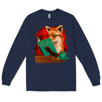 Navy Fox with Coffee Long Sleeve Tee - Bettercallsaul