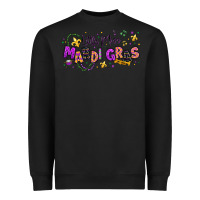 Black little miss mardi gras Heavyweight Sweatshirt - texasbilliewilder