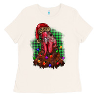Bone christmas rooster Ladies Tee - BarkalooDesign