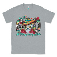Heather Grey With God All Things Are Possible With Sombrero Sku Classic Tee - BundleAndBundleShop