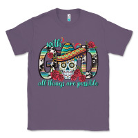 Lavender With God All Things Are Possible With Sombrero Sku Classic Tee - BundleAndBundleShop