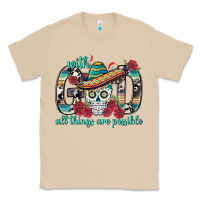Mushroom With God All Things Are Possible With Sombrero Sku Classic Tee - BundleAndBundleShop