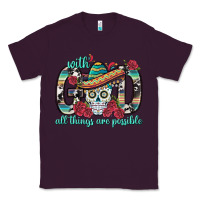 Plum With God All Things Are Possible With Sombrero Sku Classic Tee - BundleAndBundleShop