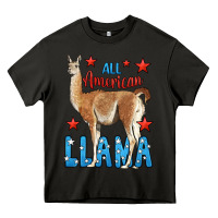 Asphalt All American Llama Heavy Core Tee - LillyAllenDesigns