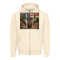 Sandshell usa deer hunting Zipper Hoodie - CowGirlArtShop
