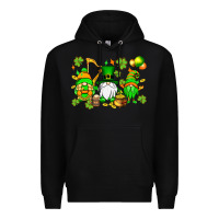 Black St. Patrick's Day gnomes Premium Hoodie - OliviaCreatesArt