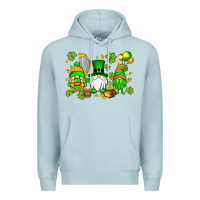 Blue Mist St. Patrick's Day gnomes Premium Hoodie - OliviaCreatesArt