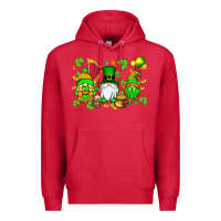 Cardinal St. Patrick's Day gnomes Premium Hoodie - OliviaCreatesArt