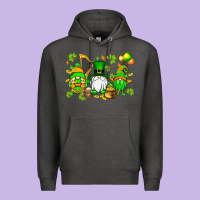 St. Patrick's Day Gnomes Premium Hoodie Designed By Oliviacreatesart
