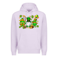 Lilac St. Patrick's Day gnomes Premium Hoodie - OliviaCreatesArt