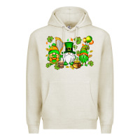 Oatmeal Heather St. Patrick's Day gnomes Premium Hoodie - OliviaCreatesArt