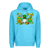 Ocean Blue St. Patrick's Day gnomes Premium Hoodie - OliviaCreatesArt