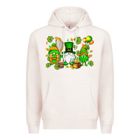 Pale Pink St. Patrick's Day gnomes Premium Hoodie - OliviaCreatesArt