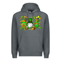 Rock St. Patrick's Day gnomes Premium Hoodie - OliviaCreatesArt